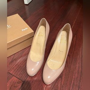 Christian Louboutin Nude Heels (Size 40)